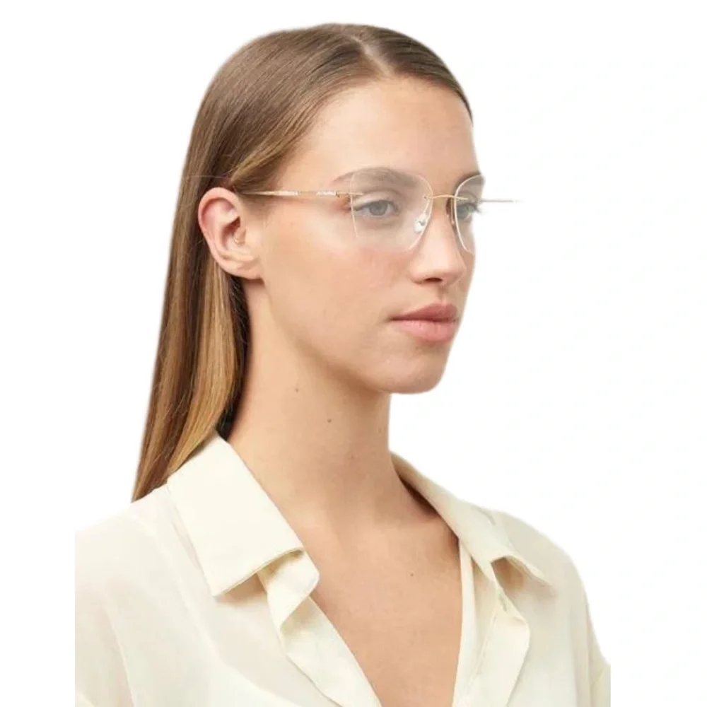 JIMMY CHOO | New Eyeglasses Eyewear Single Bridge Rimless Frames Lux Luxury